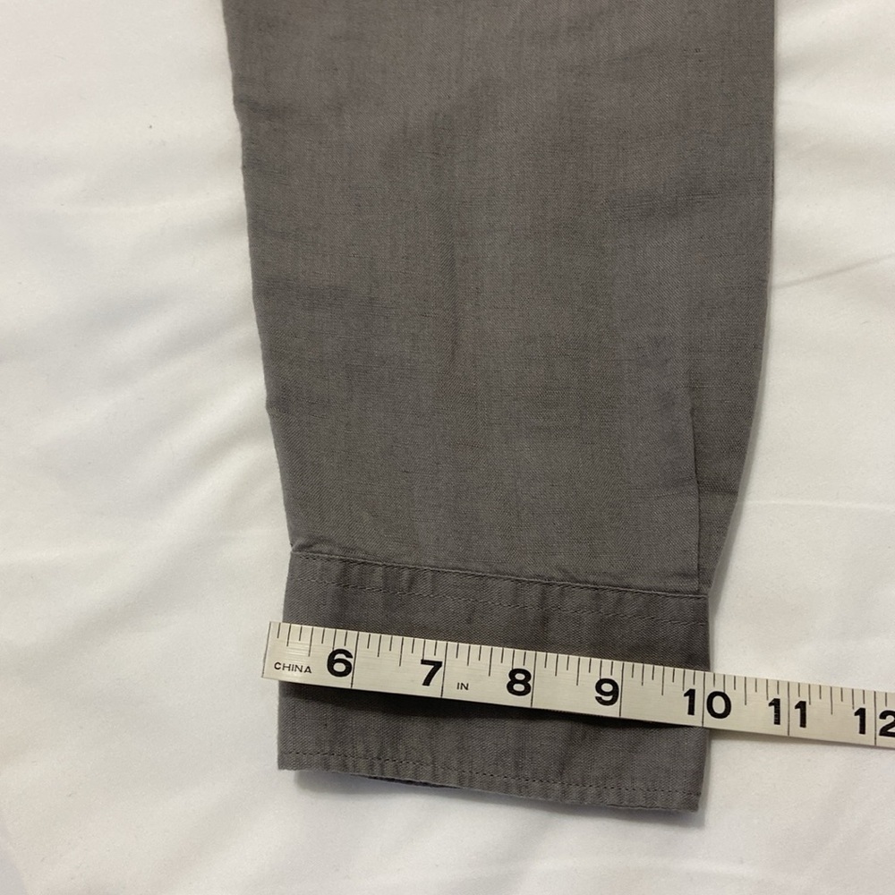 OLD NAVY,ON,MEN,GRAY,LINEN BLEND,BUTTON UP,LONG SLEEVE SHIRT.SIZE-XL. - Picture 9 of 13